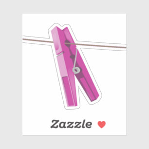 Clothespin washing line peg