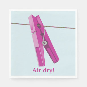 Clothespin washing line peg napkin