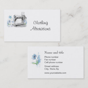 Clothing Alterations Business Card
