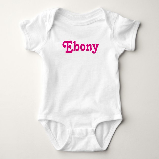 Clothing Baby Ebony Bodysuit (Front)