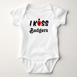 Clothing Baby I Kiss Badgers Bodysuit
