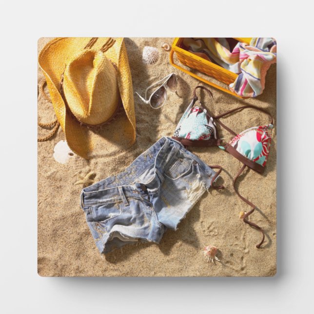 Clothing Left Behind On Beach Plaque (Front)