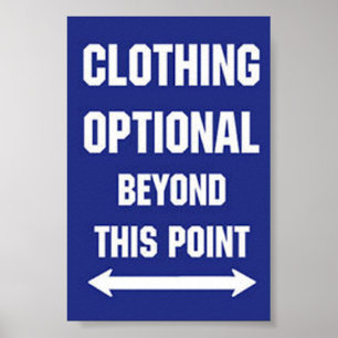 Clothing Optional Poster