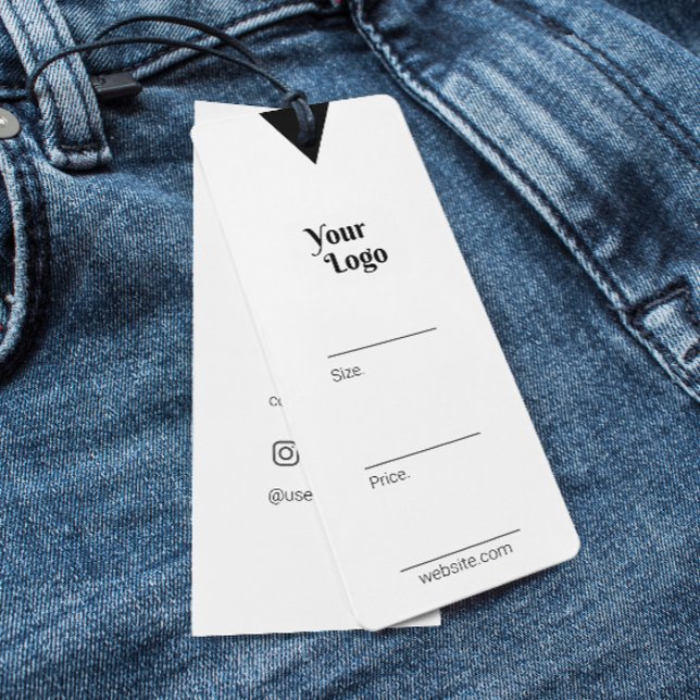 Clothing Price Tag Business Thank You Black&White (Clothing Price Tag Business Thank You Black&White)