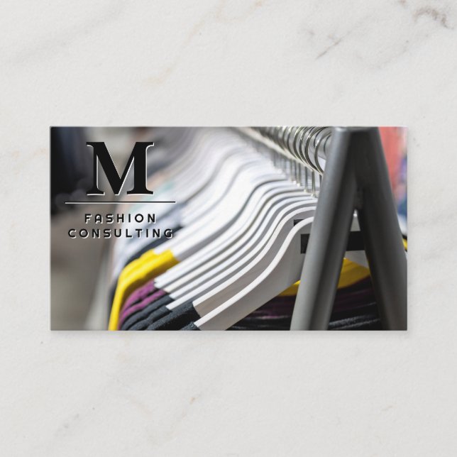 Clothing Rack | Fashion Designer Business Card (Front)