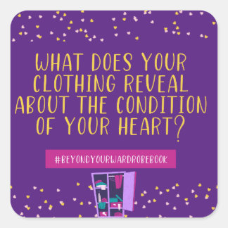 Clothing Reals Your Heart T-Shirt Square Sticker