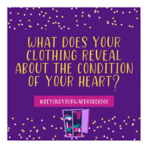 Clothing Reveals Your Heart Poster