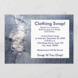 Clothing Swap Invitations