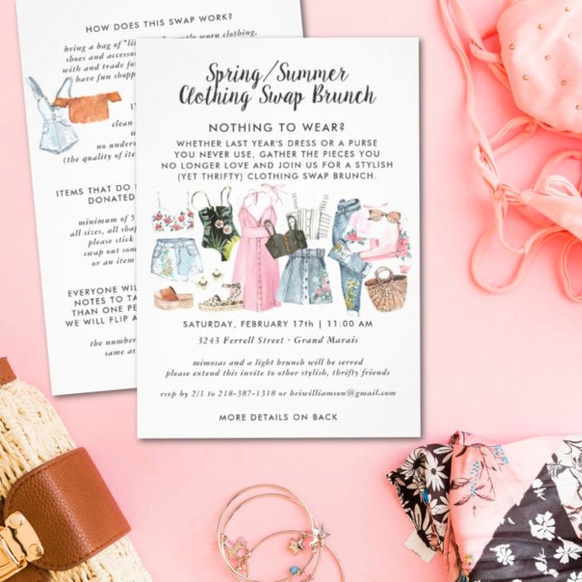 Clothing Swap Party Invitation (Creator Uploaded)
