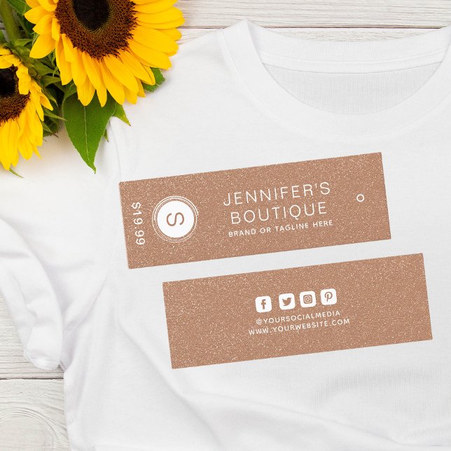 Clothing Tags Small Business Apricot White (Creator Uploaded)