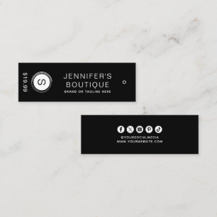 Clothing Tags Small Business Black Price Tags