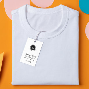 Clothing Tags Small Business Black White