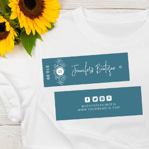 Clothing Tags Small Business Blue Price Tags