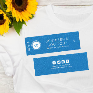 Clothing Tags Small Business Blue White
