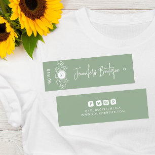 Clothing Tags Small Business Green Price Tags