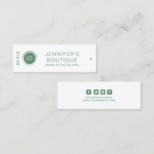 Clothing Tags Small Business Green Price Tags