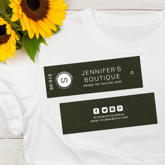Clothing Tags Small Business Green White (Creator Uploaded)