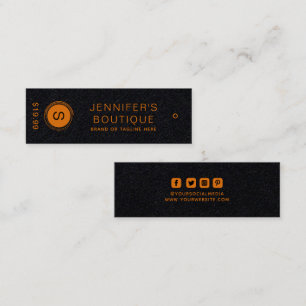 Clothing Tags Small Business Orange