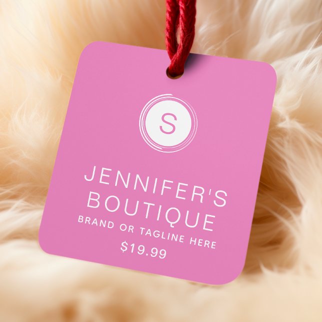 Clothing Tags Small Business Pink White (Creator Uploaded)
