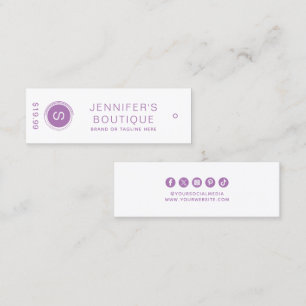 Clothing Tags Small Business Purple Price Tags