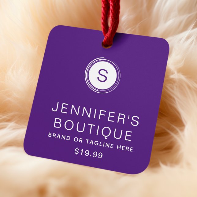 Clothing Tags Small Business Purple White (Creator Uploaded)