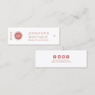 Clothing Tags Small Business Red White Price Tags