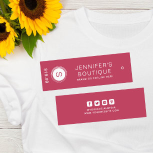 Clothing Tags Small Business Viva Magenta