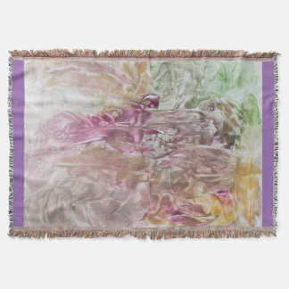 Clothing with abstract art throw blanket