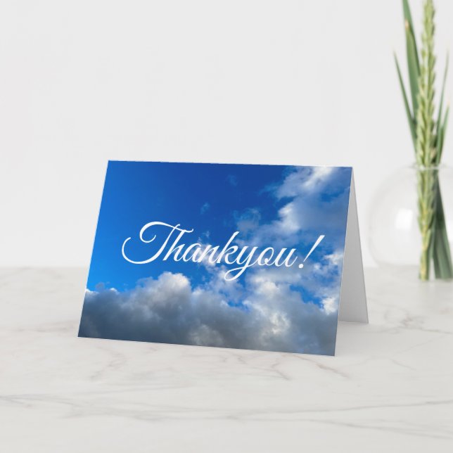 Cloud#24  thank you card (Front)