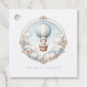 Cloud 9 Baby Shower Favour Tags