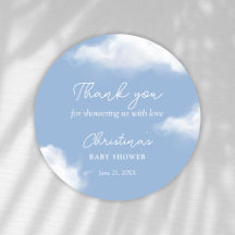 Cloud 9 Baby Shower Thank You