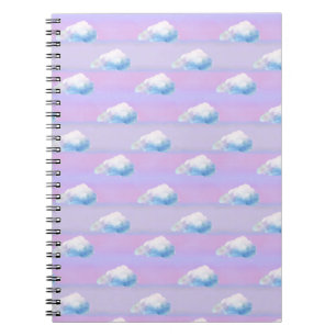 Cloud 9 Cloudy Purple and Blue Notebook