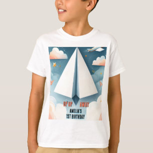 Cloud 9 Fly Kids Sky Joy Aeroplane 1st Birthday T-Shirt