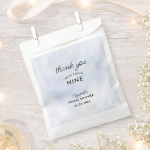 Cloud 9 Pastel Blue Sky Elegant Bridal Shower Favour Bags