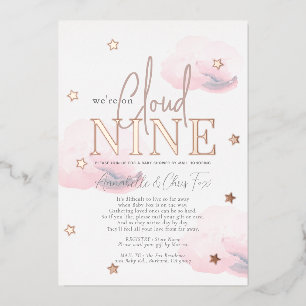 Cloud 9 Pink Clouds Girl Baby Shower by Mail