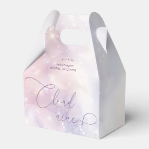 Cloud 9 Watercolor Bridal Shower Favour Box