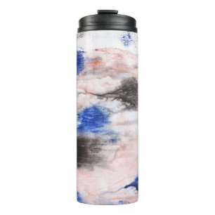 Cloud abstraction. Abstract watercolor background. Thermal Tumbler