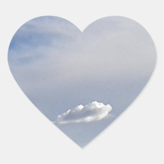 Cloud And Cloud Heart Sticker