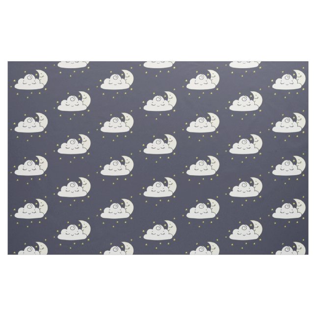 Cloud and Moon Fabric (Fat Quarter)