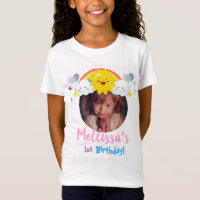 Cloud and Rainbow Photo Children Birthday party