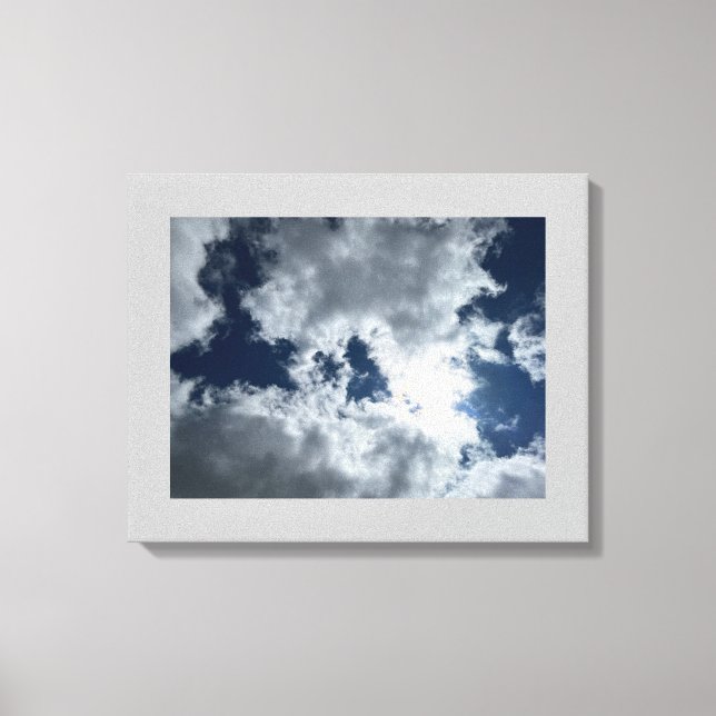 Cloud and Sun #4 Stretched Canvas Print (Front)
