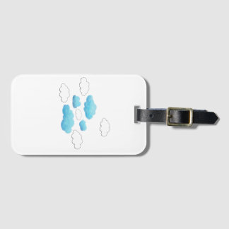 cloud are full of rain luggage tag