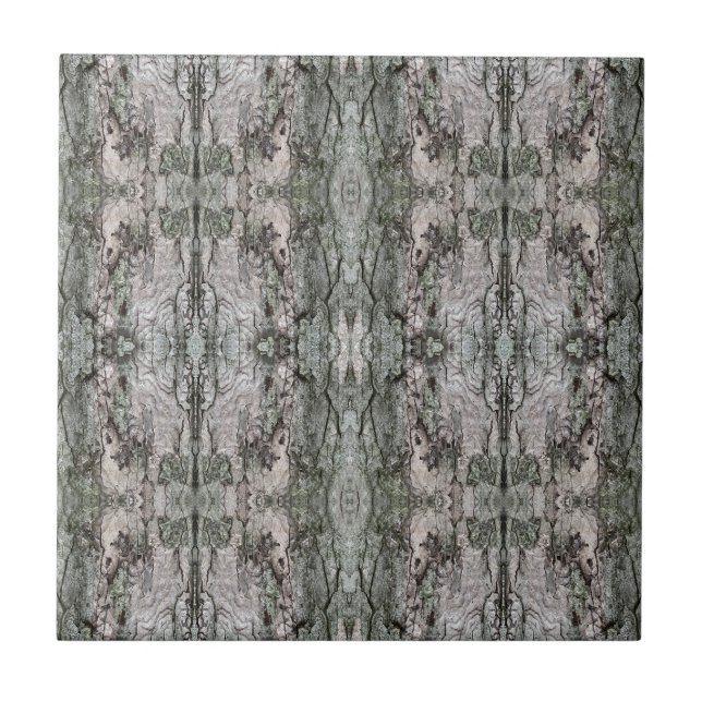Cloud Atlas Tree Bark Patterned 4.25 Square Tile (Front)