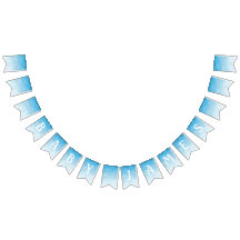 Cloud Baby Shower Bunting Flags