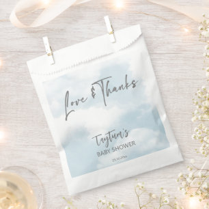 Cloud baby shower pastel clouds thank you favour bags