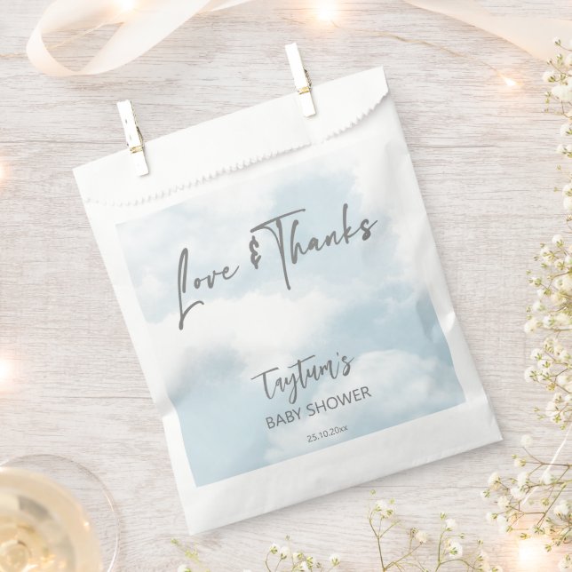 Cloud baby shower pastel clouds thank you favour bags (Clipped)