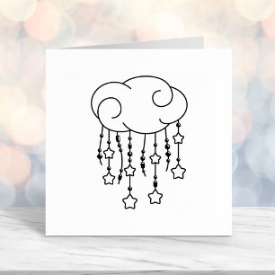 Cloud Beads Stars Mobile Baby Self-inking Stamp