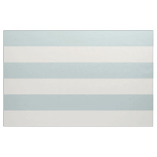 Cloud Blue and Ivory Wide Stripes Large Scale Fabric