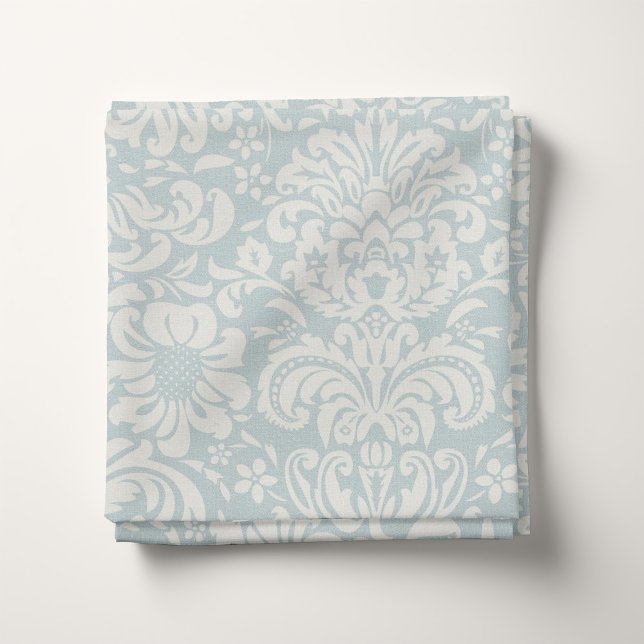 Cloud Blue Floral Damask Fabric (Creator Uploaded)