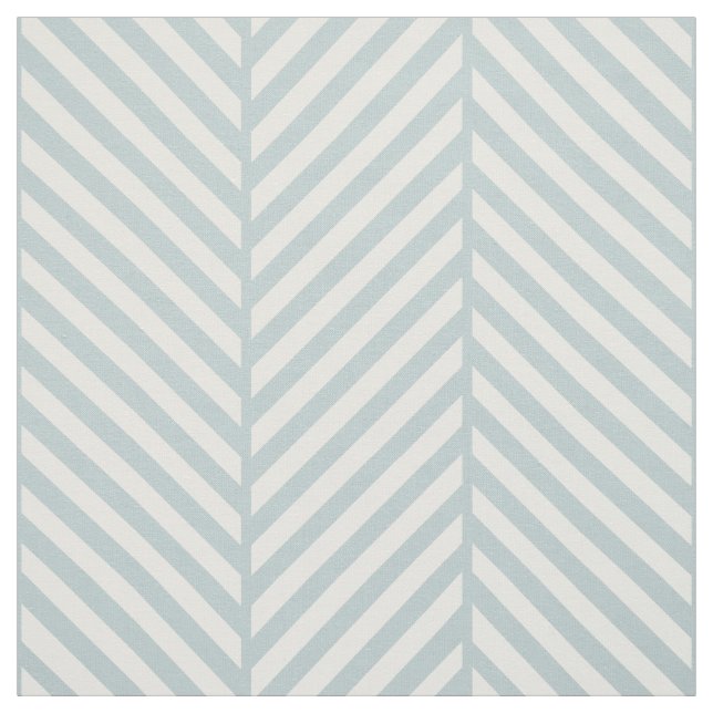 Cloud Blue Herringbone Large Scale Fabric (Swatch)